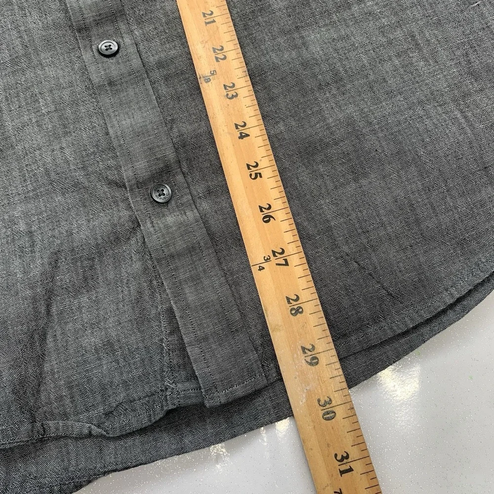 Banana‎ Republic Soft Wash Slim Fit Button Down Shirt Men XL Gray 100% Cotton